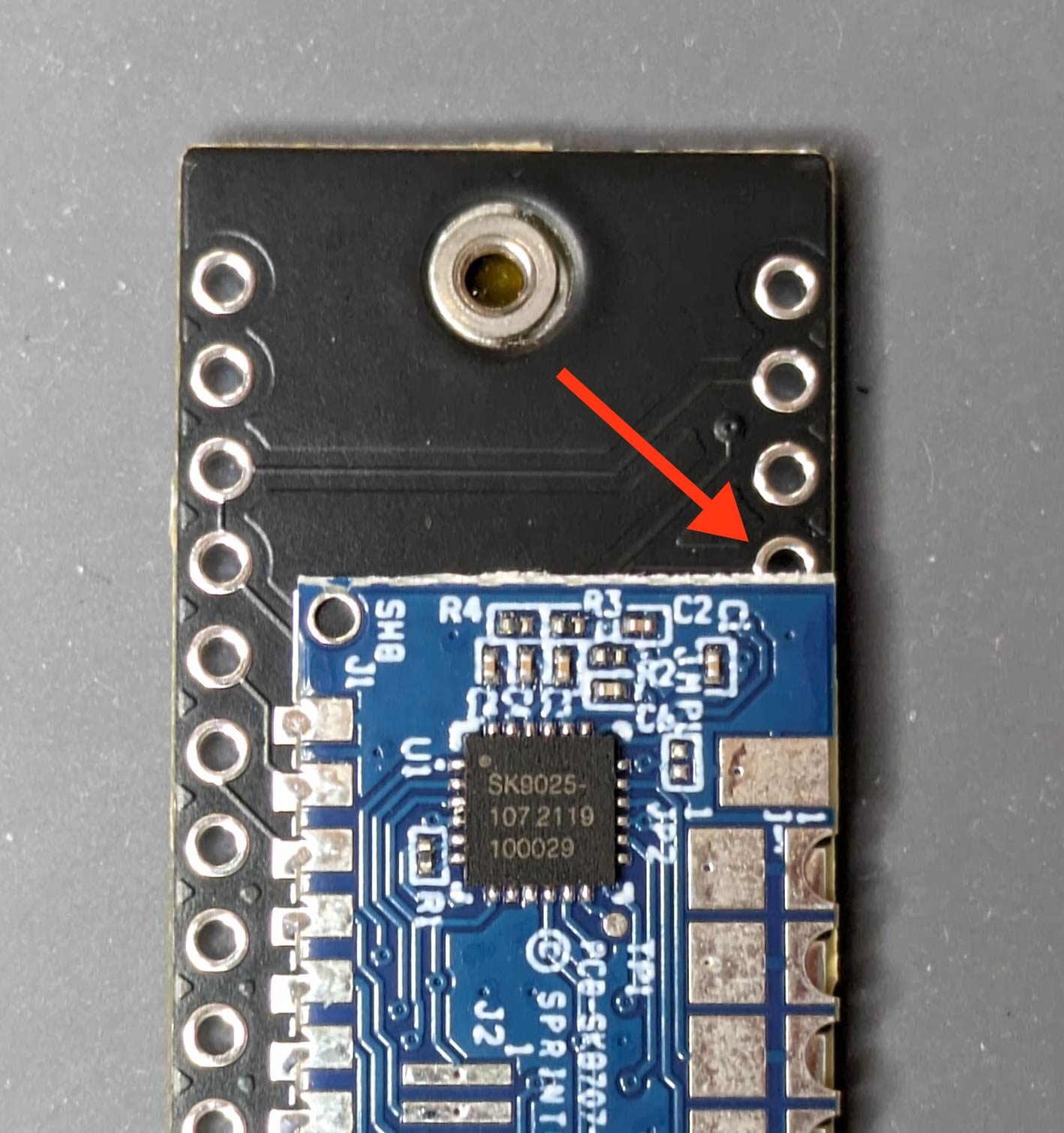 driver pcb covers through hole