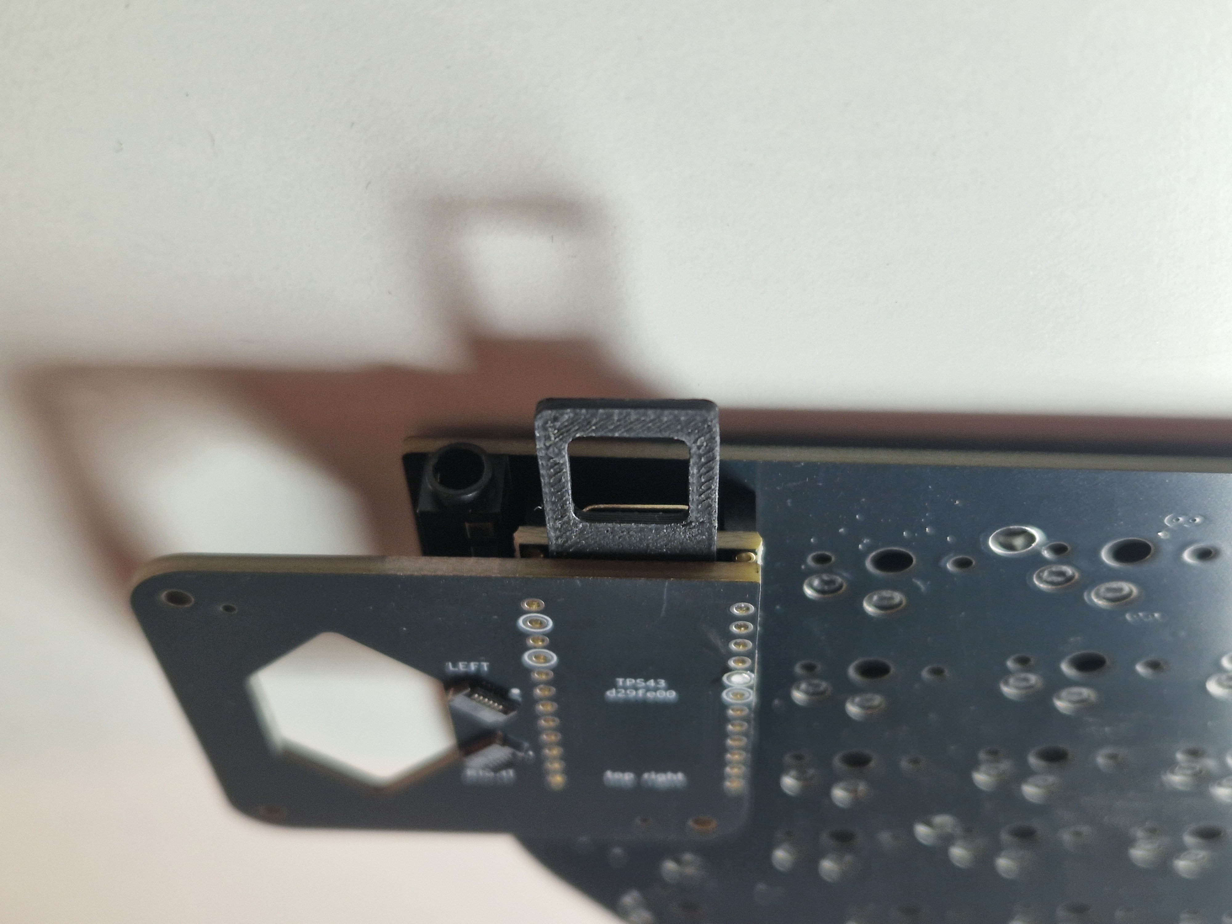 one hole soldered flat
